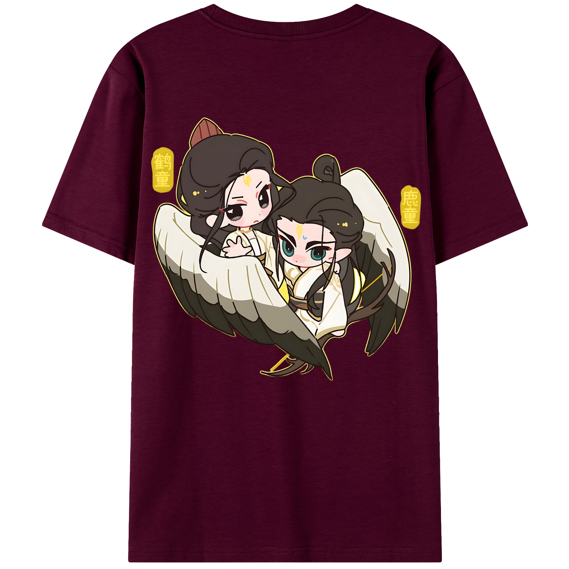 （画像用） Ne Zha 2 ナタ 魔童の大暴れ レディース半袖Tシャツ(バックプリント)